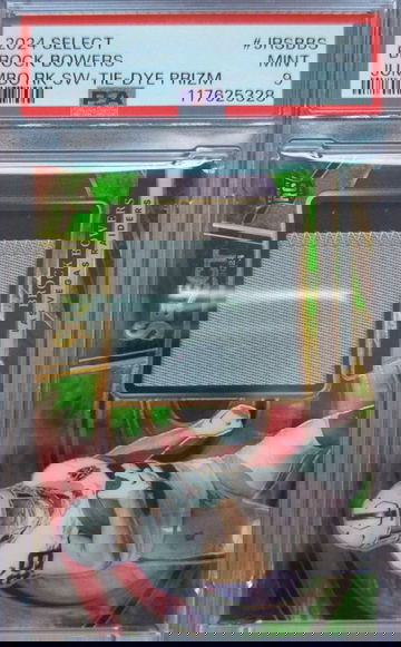 2024 Select Brock Bowers Jumbo Patch Tie-Dye /25 PSA 9 POP 1