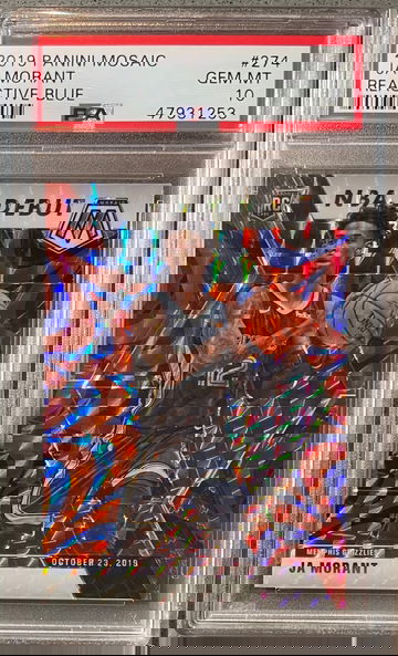 2019-20 Mosaic JA Morant Reactive Blue Debut PSA 10