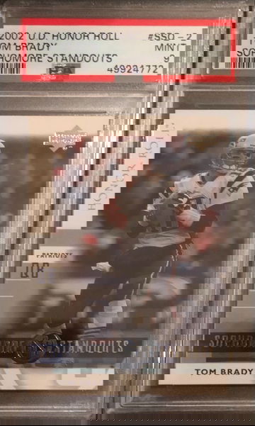 2002 Upper Deck Honor Roll Tom Brady Sophomore Standouts PSA 9 Mint