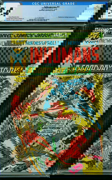 INHUMANS #4, CGC 9.4 NM