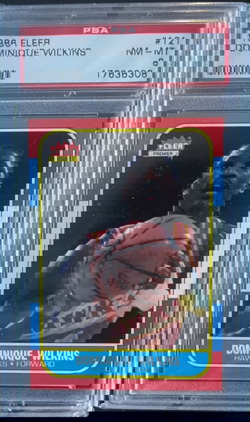 1986 Fleer Basketball Dominique Wilkins PSA 8 Rookie