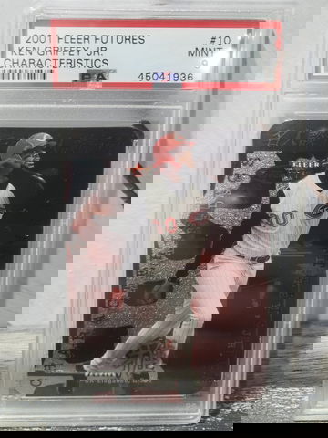 2001 Fleer Futures Griffey Jr Characteristics psa 9