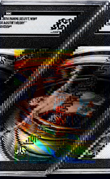 2024 Panini Select WWE Sensations Austin Theory #14 SGC 8