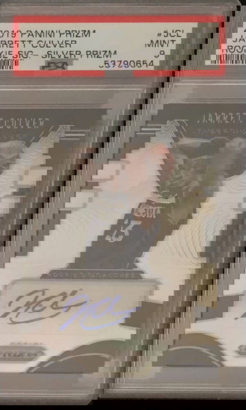 2019 Prizm Silver Jarrett Culver RC Rookie Signatures Auto PSA 9 Mint