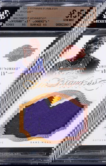 Dwight Howard 2012 Panini Flawless Patches Gold BGS 9.5