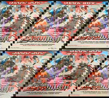 2021 Bowman Baseball MEGA BOX 4box LOT