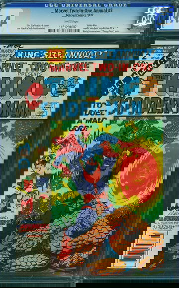 MARVEL TWO-IN-ONE ANNUAL #2, CGC 9.4 NM