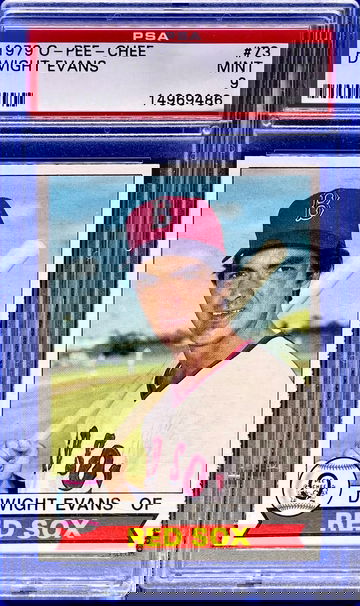 1979 O-Pee-Chee #73 Dwight Evans Boston Red Sox PSA 9 MINT