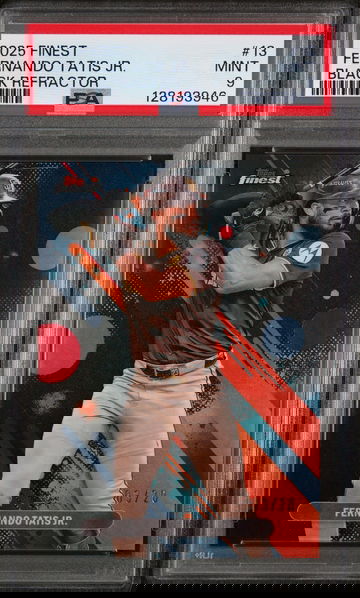 2025 Topps Finest Black Refractor Fernando Tatis #13 /20 PSA 9