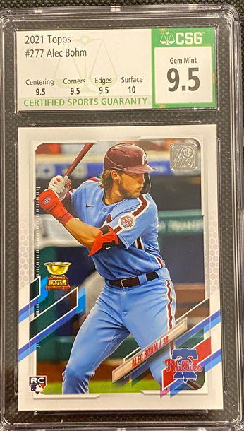 2021 Topps S1 Alec Bohm #277 Rookie CSG 9.5