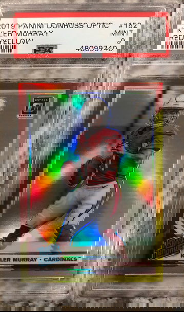 2019 optic Kyler Murray Red yellow psa 9 