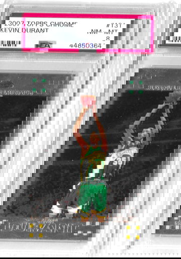 2007 Topps Chrome Kevin Durant #131 PSA8