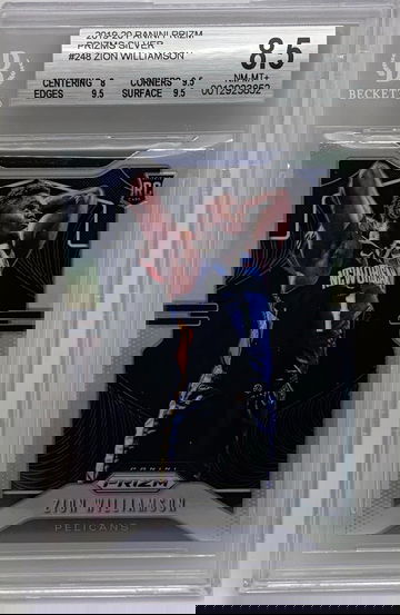 2019 Panini Prizm Silver Zion Williamson RC BGS 8.5
