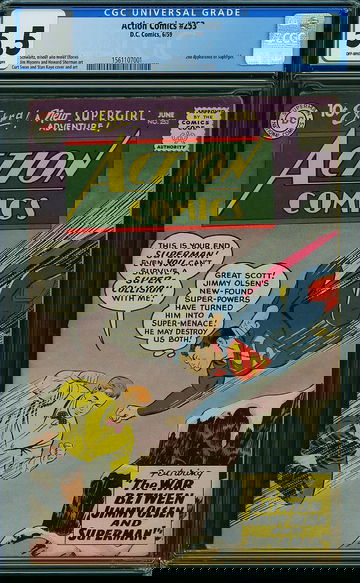 ACTION COMICS #253, CGC 5.5 FN-