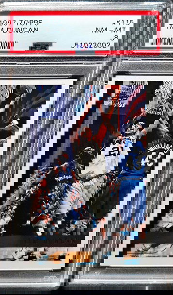 1997 Topps Tim Duncan PSA 8 NM-MT