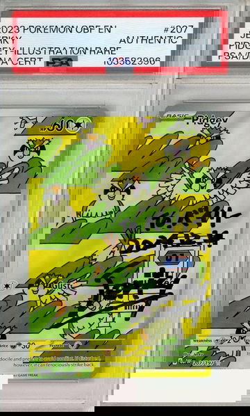 2023 POKEMON OBF EN PIDGEY #207 ILL RARE PSA AUTHENTIC  JERKY AUTO