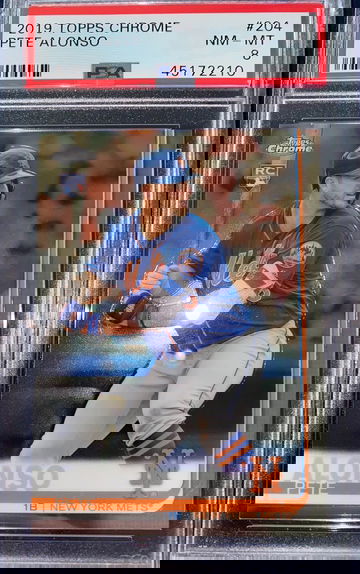 Pete Alonso  2019 Topps Chrome #204 PSA 8 