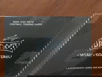 2014 Leaf Metal Draft Football Hobby Box