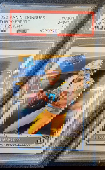 2020 Justin Herbert Optic Preview PSA9