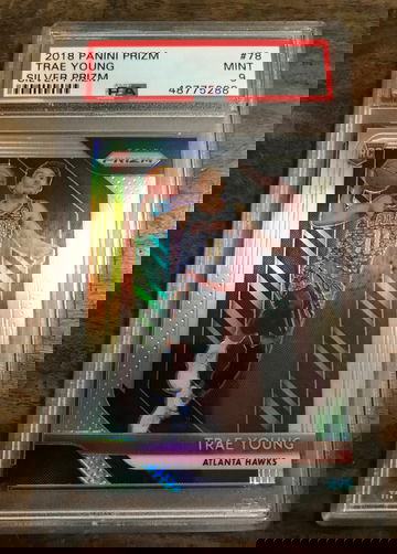 2018 PANINI PRIZM SILVER PRIZM TRAE YOUNG ROOKIE RC PSA 9 MINT
