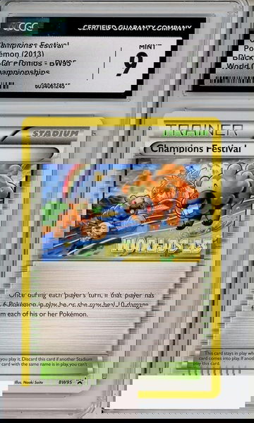 2013 POKEMON CHAMPIONS FEST BSP WORLD CHAMPIONSHIPS #BW95 CGC 10