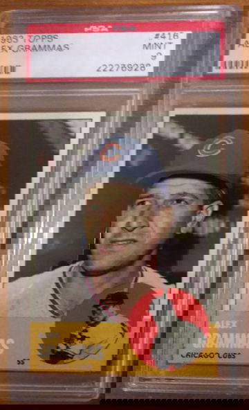 1963 Topps #416 Alex Grammas PSA 8 Prime Example