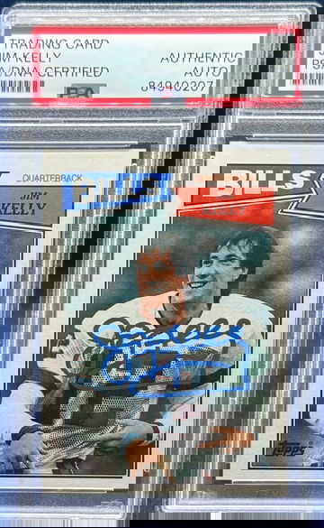 1987 Topps #362 Jim Kelly PSA/DNA Certified Autograph PSA