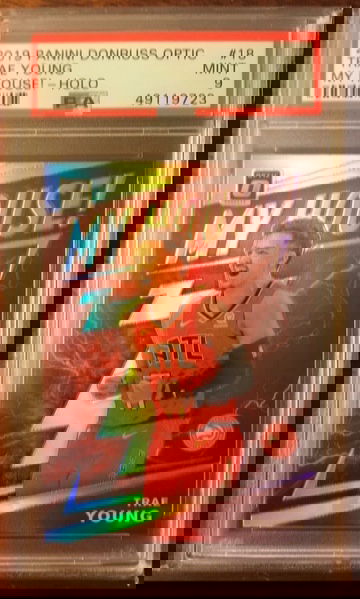 2019 Panini DonRuss Optic Trae Young My House! -  Holo PSA 9 Mint