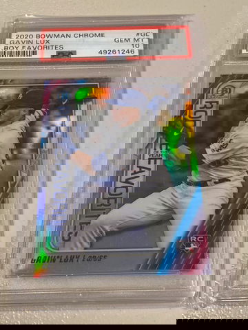 Gavin Lux 2020 Bowman Chrome ROY Favorites Rookie PSA 10