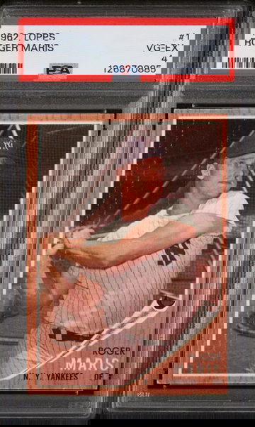 1962 Topps Roger Maris #1 PSA 4