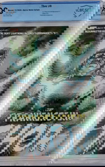 Thor #8, CBCS 9.8, Frankenstein Horror homage Variant cover