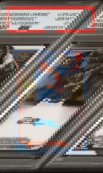 2024 Bowman Chrome Prospect Autograph Jeremy Rodriguez #CPAJRZ PSA 10