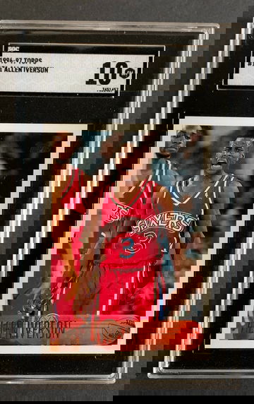 1996-97 Topps Sixers Allen Iverson RC #171 - SGC 10 GEM MINT