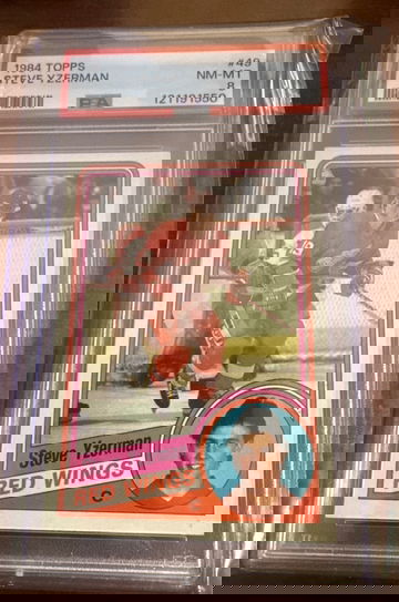 STEVE YZERMAN 1984 Topps #49 Rookie PSA 8 NM-MT 