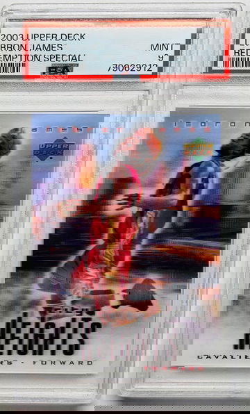 2003 Upper Deck Redemption Special Lebron James Rookie PSA 9