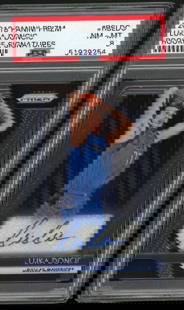 Luka Doncic 2018 Prizm Rookie Signatures PSA 8