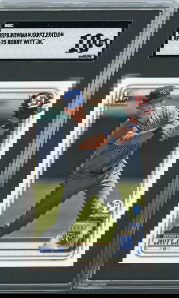 2020 Bowman First Edition Bobby Witt Jr. BFE-25 SGC 10