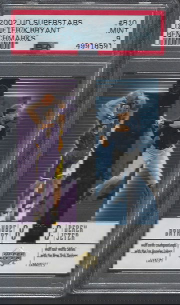 2002 Upper Deck Benchmarks #B 10 Kobe Bryant/Derek Jeter PSA 9