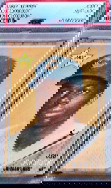 1962 Topps Lou Brock PSA 4