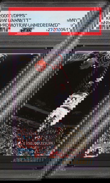 2000 Topps MVP Promotion-Unredeemed Kevin Garnett PSA 9