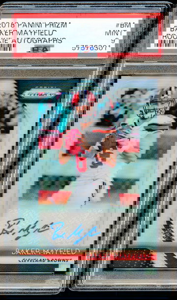 Baker Mayfield - 2018 Prizm Rookie Autographs Auto PSA 9 