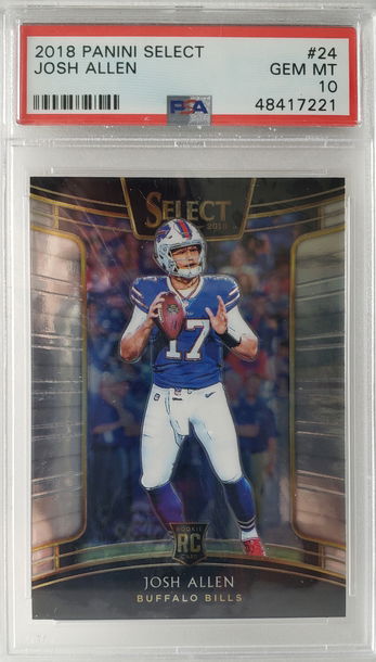 2018 Panini Select Josh Allen #24 PSA 10