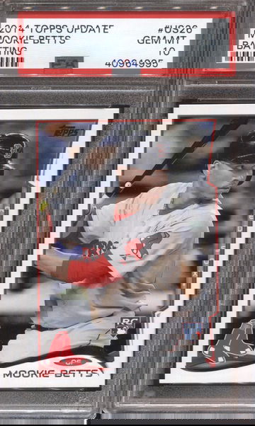 MOOKIE BETTS PSA 10 2014 TOPPS UPDATE BASEBALL #US26 ROOKIE RC RED SOX 4995