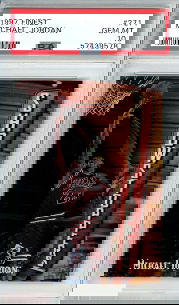 1997 FINEST MICHAEL JORDAN #271 CHICAGO BULLS HOF GOAT PSA 10 GEM MT