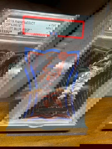 2019-20 Panini Select Coby White Blue Die-Cut /249 Psa 9