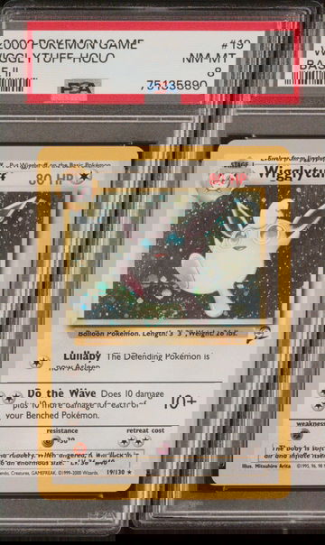 2000 Pokemon Base Set 2 Holo Wigglytuff #19 PSA 8