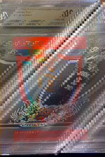 Ja Morant 2019 Prizm DP Red #11 BGS 10