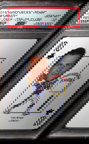 Tom Brady 2016 Hero Decks Donald Trump PSA 10