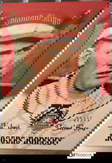 Rogers Hornsby 2014 Hall of Fame Diamond Kings Red #32/75 St. Lous Cardinals