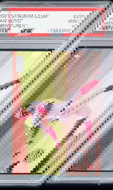 1;28,000 Pack Odds Juan Soto Stadium Club Members Only SP PSA 9 POP 2